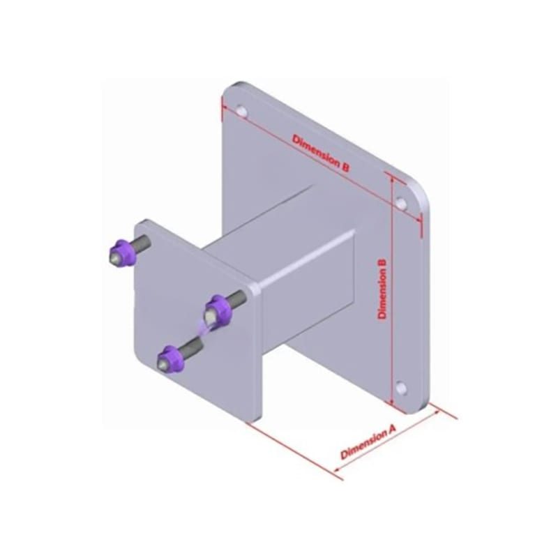 Pipe bracket engineering diagram