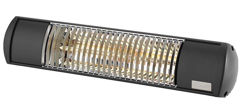 Tansun Rio Grande single element infrared heater in black