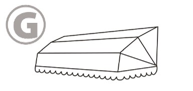 Standard Dutch with small radius corner canopy illustration