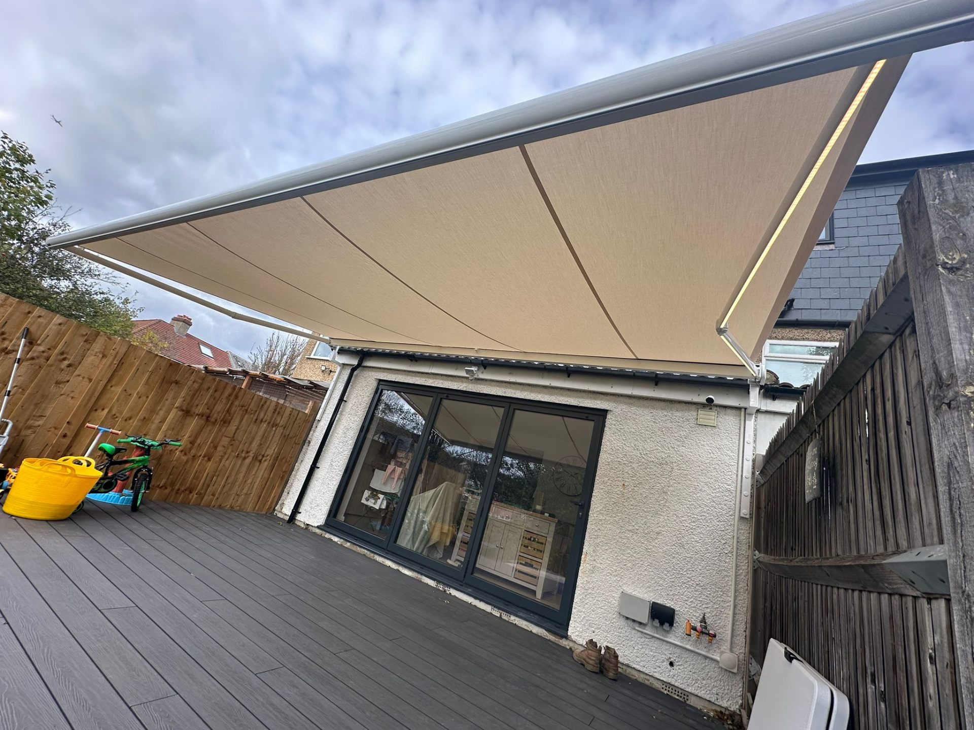 Aura Plus extended over decked terrace, Beckenham