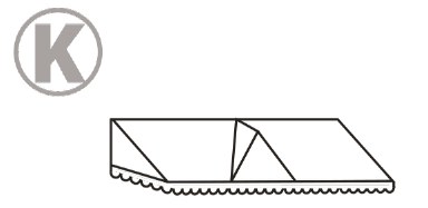Wedge type with apex canopy illustration