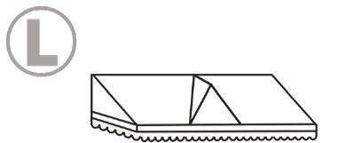 Wedge type with apex and box bottom canopy illustration